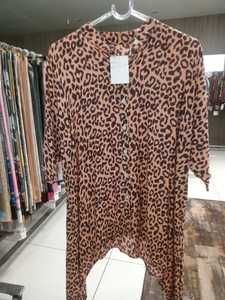 Vert Ombre Tunique Top Col V Manches Léger Casual Summer Wear Beach & Resort Style Personnalisé Taille Mi-Cuisse Tunique longueur - Product Image 3