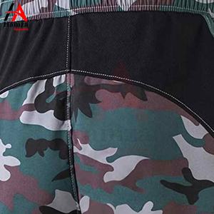 Pantalones cortos de camuflaje para hombre, ropa deportiva transpirable, tela polar de algodón 100%, logotipo personalizado, el último producto de Fitness único - Product Image 3