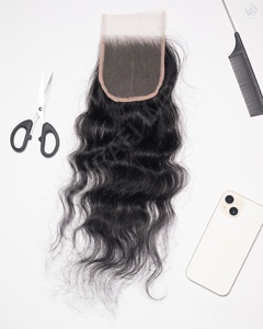 Cierres de encaje 4x4 HD para mujer 100% cabello humano virgen Remy extensiones naturales marrones y negras 100 gramos de peso - Product Image 3