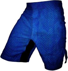 Pantalones cortos de gimnasio MMA de calle alta para hombre, pantalones deportivos de Color sólido de diseño liso para entrenamiento de lucha, servicio OEM disponible - Product Image 4