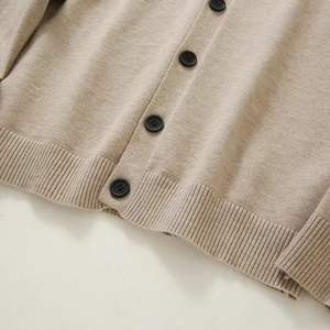 Suéter Cárdigan Largo Personalizado para Hombre, 100% Algodón, Otoño Invierno, Diseñadores, Holgado, Recortado, Cárdigan de Punto Extra Grande - Product Image 2