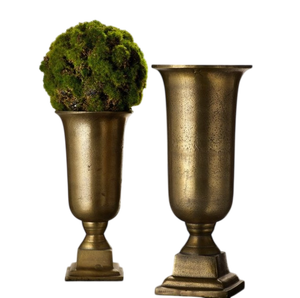 Vase trompette en argent de style royal, porte-fleurs de mariage, décoration de la maison, plante en métal décorée, décoration de mariage, support de vase à fleurs - Product Image 4