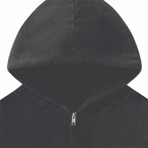 Sweat à capuche en coton éponge français 100% de luxe pour hommes saison d'hiver à motif solide personnalisé avec fermeture éclair lourde taille XS vente en gros - Product Image 6