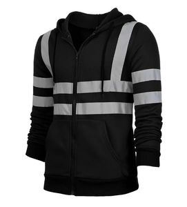 Veste de travail extensible personnalisée veste softshell imperméable réflecteur de construction veste de sécurité de bombardier d'hiver sur route réfléchissante - Product Image 6