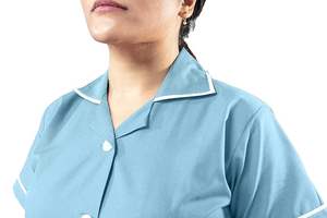 Conjunto de Uniforme Médico OEM Unisex de Verano, Camiseta de Manga Corta con Cuello en V y Pantalones Cargo Tipo Jogger, para Hospital - Product Image 3