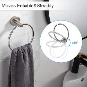 High Quality <b>Wall</b> <b>Mounted</b> Brass <b>Towel</b> Rack for Bathroom and Bedroom Wholesale Supply From India - Product Image 5