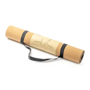 Tappetino Yoga Personalizzato Violetta Cork, Gadget Unico per Appassionati di Fitness - Product Image 1