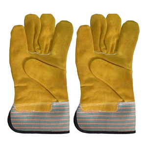 Guantes de aparejo de cuero duraderos con puño reforzado Diseño de una sola Palma Resistente para tareas de aparejo-Personalizable - Product Image 1