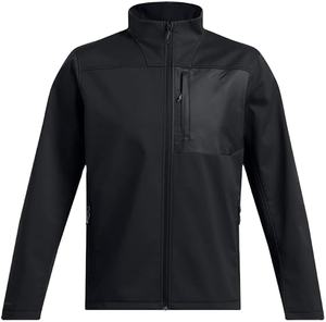 Veste Softshell Décontractée Homme Hiver Coupe-Vent et Ajustée Noire avec Capuche Tissu Tendance 2026 - Product Image 1