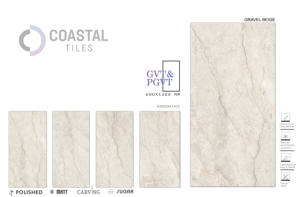 GRAVEL BEIGE Carreaux de porcelaine polie 9mm 600x1200MM / 24X48 Carreaux de briques réfractaires de qualité supérieure au design moderne et classique certifiés-CE - Product Image 2