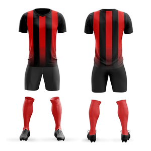 Precios al por mayor, conjuntos de uniformes de fútbol transpirables de secado rápido, logotipo personalizado de alta calidad, camisetas de fútbol de poliéster 100% - Product Image 2