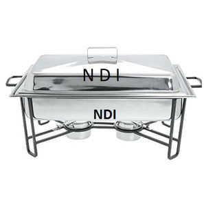 จานอุ่นอาหารทำจากสเตนเลสชุบนิกเกิลอุปกรณ์เสิร์ฟอาหารร้อนพร้อมบัฟเฟอร์ที่อุ่นอาหารเพื่อความสะดวกในการเสิร์ฟ - Product Image 6