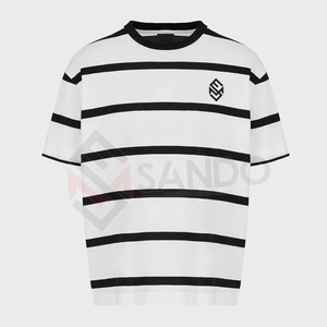 Venta al por mayor 100% algodón hombres camisetas calidad moda liso en blanco corriendo camisetas personalizadas con logotipo de diseño - Product Image 2