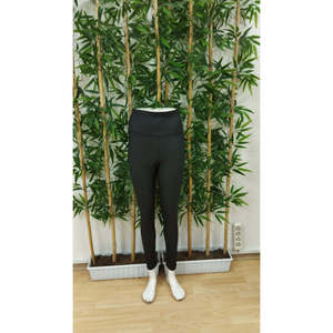 Women's <b>High</b> <b>Waist</b> Shaping <b>Leggings</b> with Fleece Lining, Full Fit, 22009 - <b>Black</b> - Product Image 6