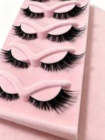 Cils 5D en Faux Vison Moelleux, Volume Épais, Faux Cils Faits Main, Logo Personnalisé OEM, Commande en Gros