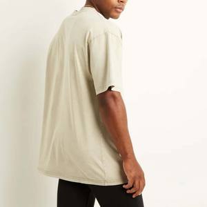 เสื้อยืดผ้าฝ้ายหนาแบบ100% สำหรับผู้ชายเสื้อยืดคอกลมผ้าหนาโอเวอร์ไซส์ออกแบบได้ตามที่ต้องการ - Product Image 5