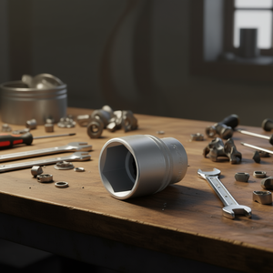 Hazet 3/4'' Short 6-Point Metric Square <b>Socket</b> - Product Image 3