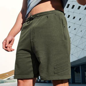 OEM Custom Men's Plus Size Casual Breathable Cotton Gym Cargo Shorts <b>Drawstring</b> Closure Private Label Manufacturer - Product Image 3