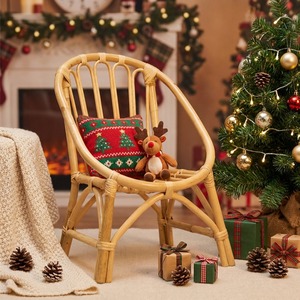 Adorable flor ratán bebé sentado sillas modernas muebles de interior y exterior silla de jardín para niños al por mayor - Product Image 6