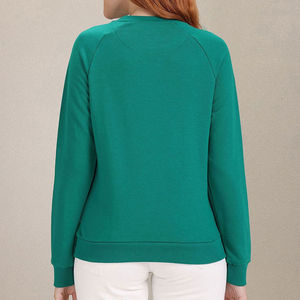 Sudadera de Alta Calidad para Mujer, 100% Algodón, Tejida, Colores Personalizables en la Parte Delantera, Estilo Delgado, Sexy, Casual, para Invierno, Ropa de Calle - Product Image 3