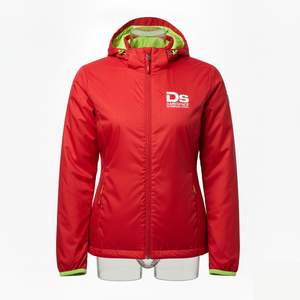 Veste coupe-vent à capuche pour femme en gros, veste d'hiver, polaire, coupe-vent, respirante, nylon/polyester, logo frontal, fermeture éclair, vente chaude - Product Image 3