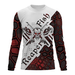 Sudadera de pesca con logotipo personalizado Sun Protect Upf 50 suéter de pesca de poliéster fresco de secado rápido ropa de pesca de manga larga para hombres - Product Image 2