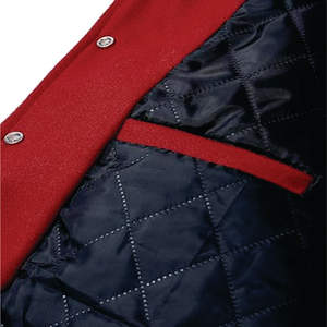 Chaquetas Universitarias de Béisbol para Hombre de Talla Grande al por Mayor, Chaqueta Universitaria de Béisbol con Logotipo Personalizado Bordado para Hombre - Product Image 5