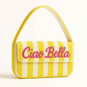 Bolso con cuentas multicolor con asa, bolso de mano, bolso de mano informal, artesanía india, hecho a mano, bolso Baguette, - Product Image 1