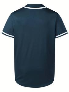 Ropa deportiva clásica personalizada para hombre, camiseta de béisbol, transpirable, de talla grande, elegantes camisetas deportivas, ligeramente elásticas con diseño elegante - Product Image 2