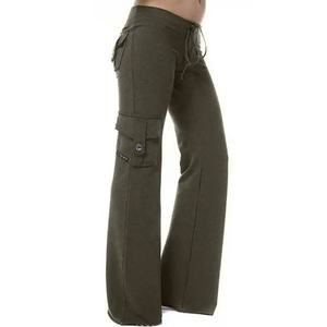 Pantalon de jogging respirant en coton-polyester avec pantalon de sport décontracté de grande taille à la mode Pantalon ajusté pour femmes - Product Image 2