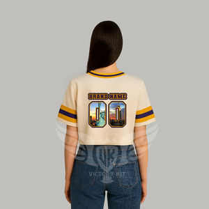 Maillot de football américain personnalisé en mesh, vêtements d'équipe, maillots de sport sublimés, streetwear, maillot de football rétro - Product Image 4