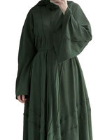 Nouvelle Robe Abaya Musulmane pour Femmes, Modèle Personnalisé ODM, Anti-Plis, Séchage Rapide, Légère et Respirante, Automne/Printemps