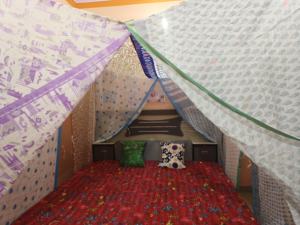 White Bohemian Vintage Sari Bed <b>Canopy</b> Curtains King Size Outdoor Camping Mosquito Net <b>Tent</b> Home Decor From India - Product Image 5