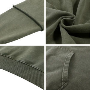 Sweat à capuche personnalisé en coton imprimé en relief, qualité supérieure, confortable, chaud, décontracté, tendance, surdimensionné, streetwear - Product Image 3