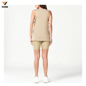 Wholesale 2025 High Quality Breathable Women's Summer Tank <b>Top</b> <b>Black</b> Cotton Polyester XL Multi Printing Crafts Short Logo - Product Image 5