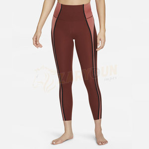 Leggings deportivos de cintura alta para mujer Pantalones de Yoga de gimnasio de punto sin costuras con función de realce Venta en línea - Product Image 1
