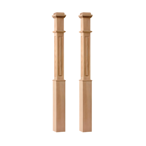 Escalier intérieur et extérieur en chêne blanc en bois massif EFS-4090RP minimaliste moderne avec panneau routé détail OEM ODM disponible - Product Image 1