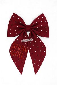 โบว์ประดับพลอยเทียมสำหรับผู้หญิง & เด็กผู้หญิงแสดงด้วยลูกปัดสุดหรูสำหรับงานปาร์ตี้และเวที - Product Image 2