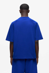 Nouveau T-shirt en polyester tricoté uni pour homme, coupe oversize, col rond épais, manches courtes, vêtement tendance et respirant - Product Image 2