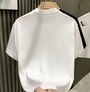 Camiseta de Alta Calidad con Pedrería Gruesa, Manga Corta, Color Negro, Superventas para Hombre - Product Image 3