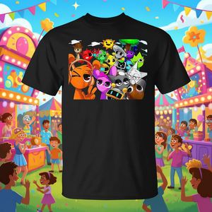 Camiseta promocional Sprunky Group Funbot Jevin Simon Oren, camiseta rosa Oren - Product Image 3