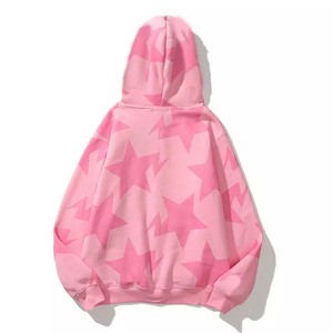 Sudadera con capucha unisex personalizada de 100% algodón con cremallera de cara completa impresión digital de gran tamaño logotipo personalizado liso teñido para otoño sudaderas de hombre - Product Image 5