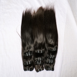 Extensions de cheveux humains indiens naturels, 100 % non traités, en lots bruts, lisses, doux et soyeux, prix de gros - Product Image 5
