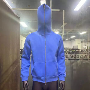 เสื้อกันหนาวมีฮู้ดแบบมีซิปสำหรับผู้ชายเสื้อสเวตเตอร์มีซิปหน้าสำหรับทุกเพศ360gsm ขนาดใหญ่ปรับแต่งได้ - Product Image 6