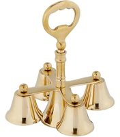 Cloche à main en laiton massif Communion d'église Sanctus Bell avec poignée en croix Cloches d'autel élégantes pour les visiteurs Meilleur prix