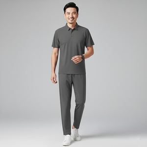 Survêtement thermique uni en coton 100% imperméable brodé avec logo personnalisé pour homme, style plaid, hiver 2 - Product Image 5