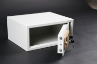 Caja Fuerte de Seguridad Blanca LBN de Fabricación Profesional, con Cerradura Digital de Contraseña, Acero Laminado en Frío, Mini Caja Fuerte para el Hogar