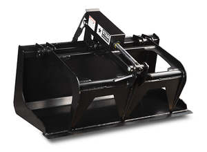 Attache grappin hydraulique pour racines de 44 pouces pour mini-chargeuse compacte, idéale pour la défrichement et l'aménagement paysager (broussailles, bûches, roches, débris) – Fabriqué aux États-Unis - Product Image 1