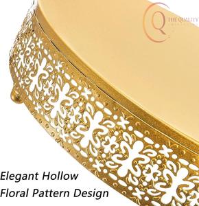 Base para Pastel de Metal Premium con Textura Elegante, Perfecta para la Presentación de Pasteles y Decoración del Hogar - Product Image 3