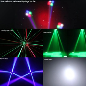 Nuovo piccolo modello di sole cinque In uno occhi dell'ape ha portato effetto del fascio di sorgente luminosa a testa mobile con Laser rosso verde per eventi DJ Laser - Product Image 2